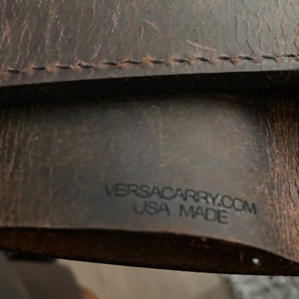 Versacarry all genuine leather holster & belt